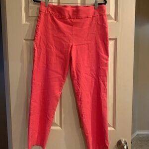 Jones New York Vibrant Coral Ankle Pants